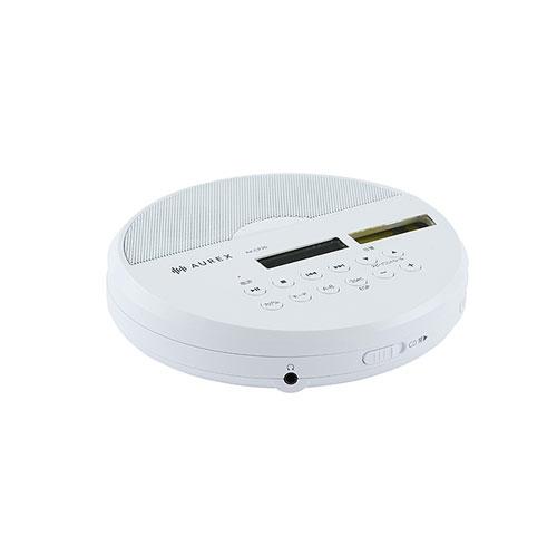 AUREX ポータブルCDプレーヤー ステレオスピーカー搭載モデル AX-CP20 ホワイト Accessories