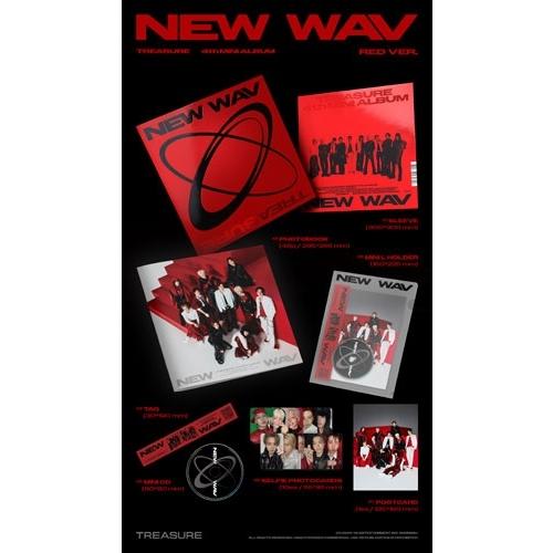 TREASURE 4th MINI ALBUM [NEW WAV] (RED VER.) ［8cm CD］＜限定盤