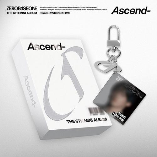 ZEROBASEONE Ascend-: 6th Mini Album (LENTICULAR KEYRING Ver.)(ランダムバージョン) ［ミュージックカード］＜完全 Accessories | 