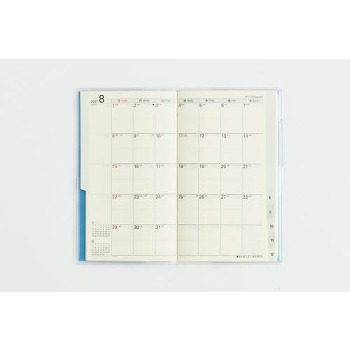 2027年 手帳 1月始まり No.303 リベル インデックス 3 [カリプソ・ブルー]高橋書店 手帳判 マンスリー Book |  | 02