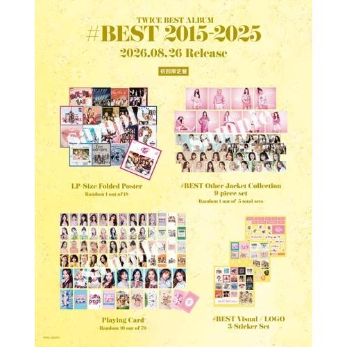 TWICE BEST ALBUM「#BEST 2015-2025」 ［4CD+Blu-ray Disc+フォト