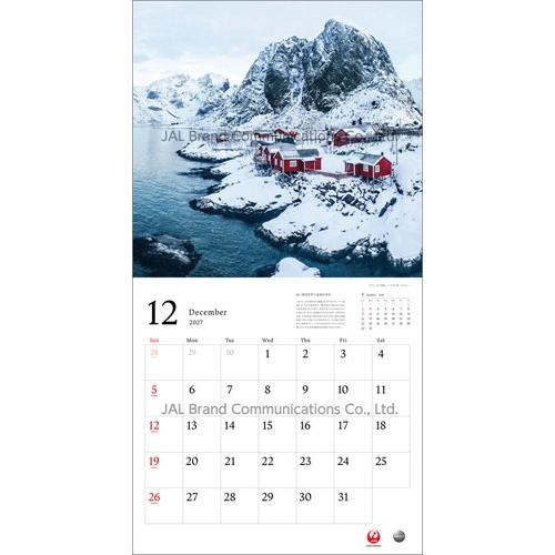 JAL「A WORLD OF BEAUTY」(普通判) カレンダー 2027 Calendar |  | 12