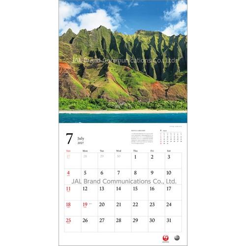 JAL「A WORLD OF BEAUTY」(普通判) カレンダー 2027 Calendar |  | 07