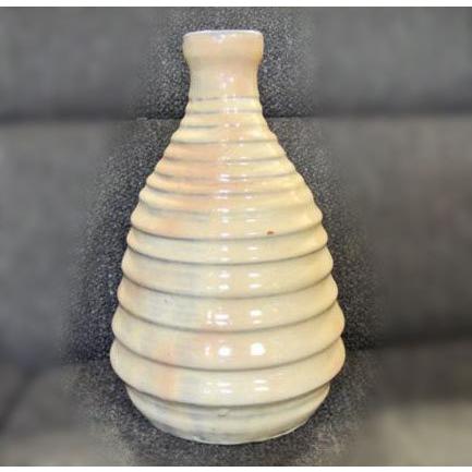 花瓶 古丹波焼 送料無料 ◇ 工芸品 陶磁器 白丹波焼 花瓶 正元直 直径165×高さ265mm