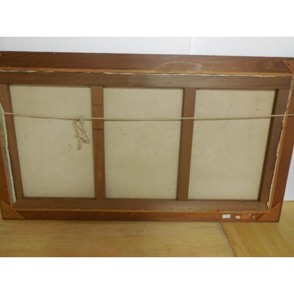 絵画 油絵 ◇ 風景画 水車 湖のほとり BLE 40号 幅1315×奥行70×高さ