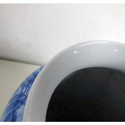 送料無料 ◆ 工芸品 陶磁器 花瓶 ◆ 直径220×高さ360ｍm 青系_4