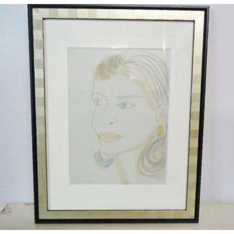 送料無料 ◇ 【A】絵画 水彩画 女性像 TAKAE 幅323×奥行417×厚み10mm