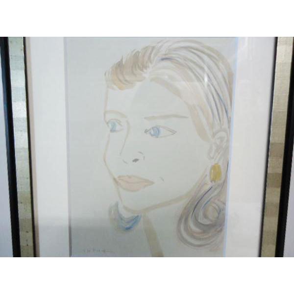 送料無料 ◇ 【A】絵画 水彩画 女性像 TAKAE 幅323×奥行417×厚み10mm