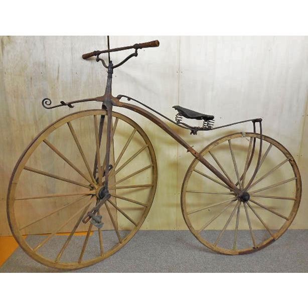 アンティーク ◇ ミショー型 木製 自転車 幅1880×奥行640×高さ アンティーク ◇ ミショー型 木製 自転車 幅1880×奥行640×高さ
