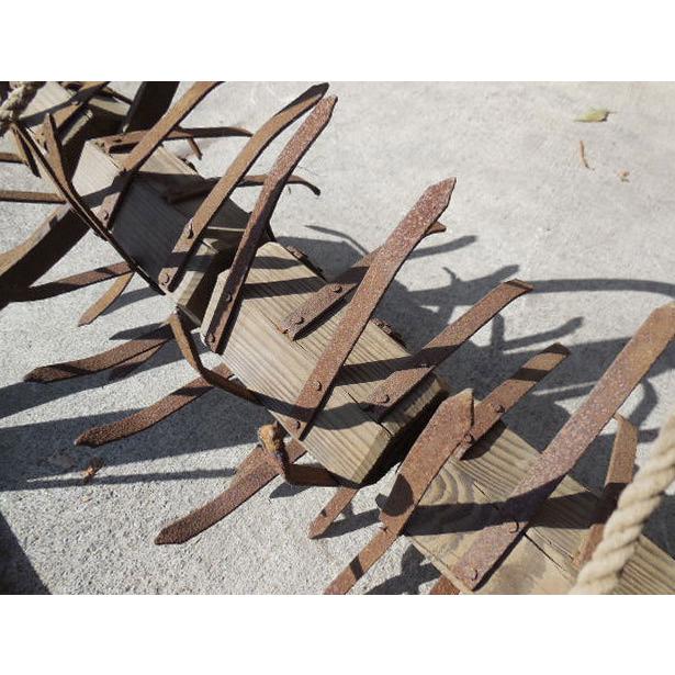 歴史的な農具、アンティーク農具、 古民具 ◇ 農具 草取り 耕うん 幅700×奥行450×高さ1290mm 蔵出し