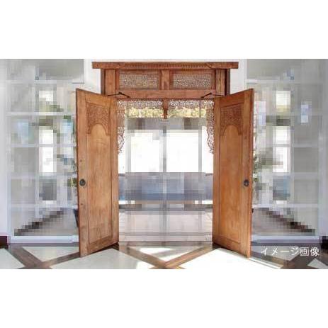 木製工芸 ◇ バリ製 大型 扉 木製 彫刻 幅2210×奥行170×高さ2850mm