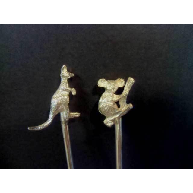 オーストラリア銀製　工芸品スプーン コアラハンドル付き オーストラリア製 シルバー工芸品スプーン コアラハンドル付き - メルカリ