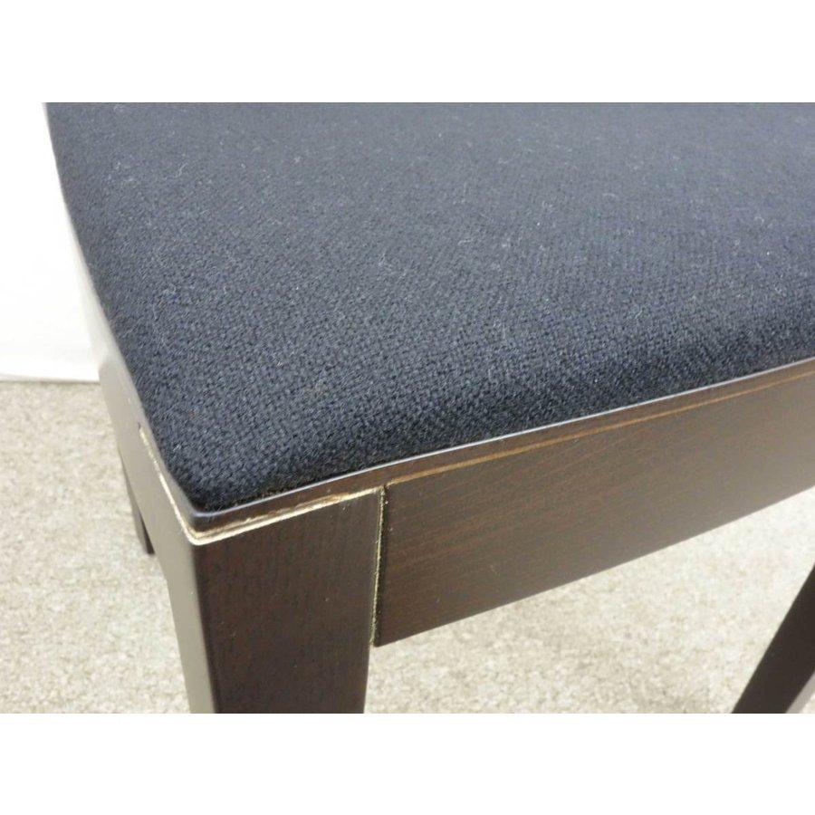 未使用/長期保管品 ◇ THONET アームレスチェア 濃茶 黒 幅420×奥行500