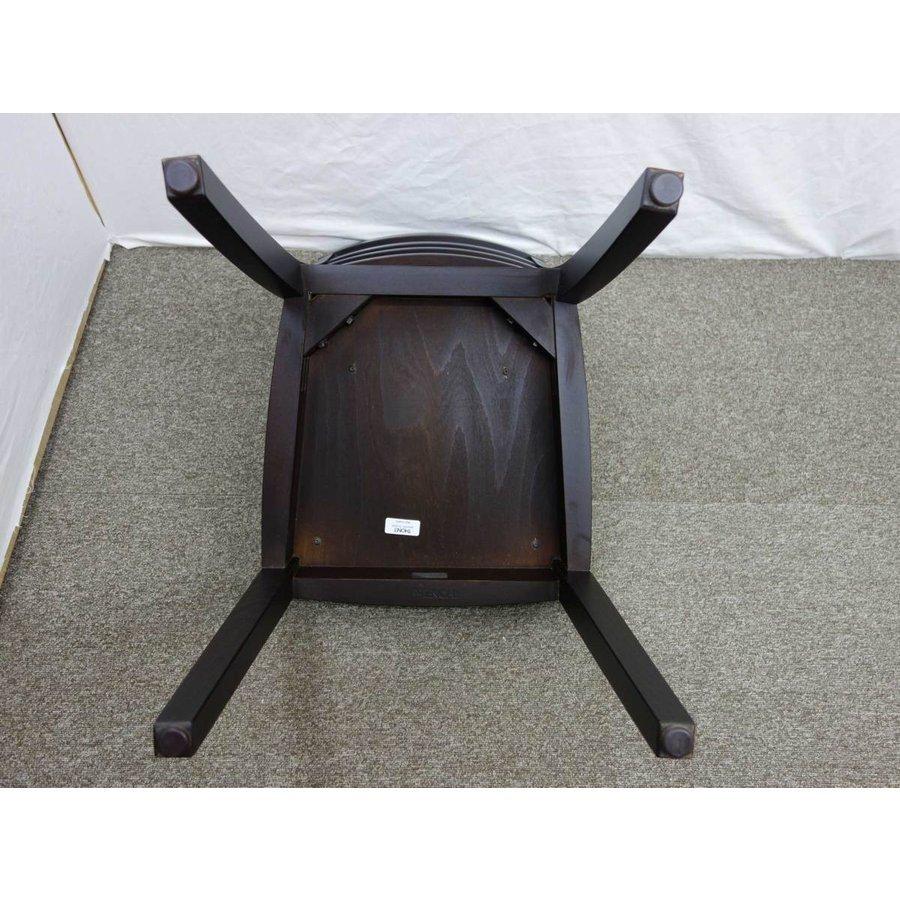 未使用/長期保管品 ◇ THONET アームレスチェア 濃茶 黒 幅420×奥行500