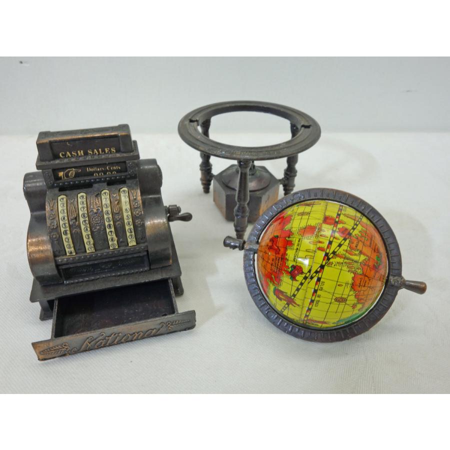 アンティーク調 ミニチュア 鉛筆削り ◇ 8個セット 地球儀 タイプ