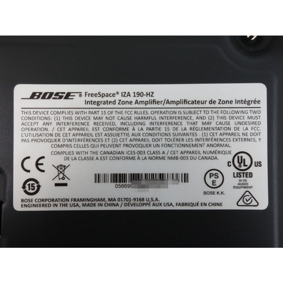 BOSE（ボーズ） ハイインピーダンス専用 パワーアンプ ◇ FreeSpace