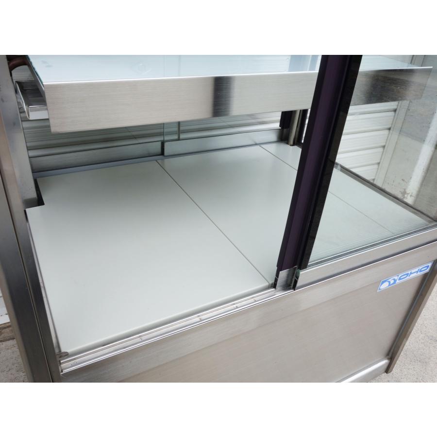 大穂製作所 冷蔵ショーケース OHGU-Sf-700W ◇ 76L 両面引戸 幅700