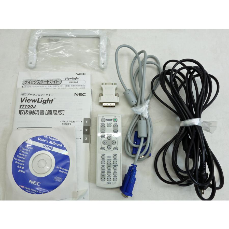 ViewLight 送料無料 ◇ NEC プロジェクター VT700J ランプ残84％/3000