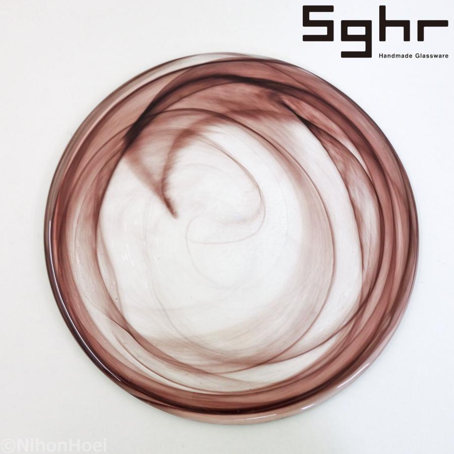 sghr（スガハラ） 送料無料 ◇ 手作り ガラス プレート 30cm