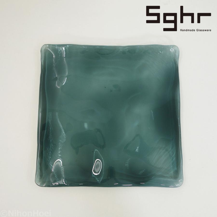 sghr（スガハラ） 送料無料 ◇ 手作りガラス ビロープレート 30cm