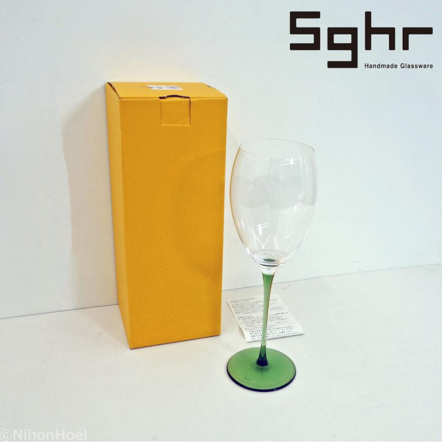 送料無料 ◇ Sghr スガハラ 手作り ワイングラス 470ml ◇ RISICARE  