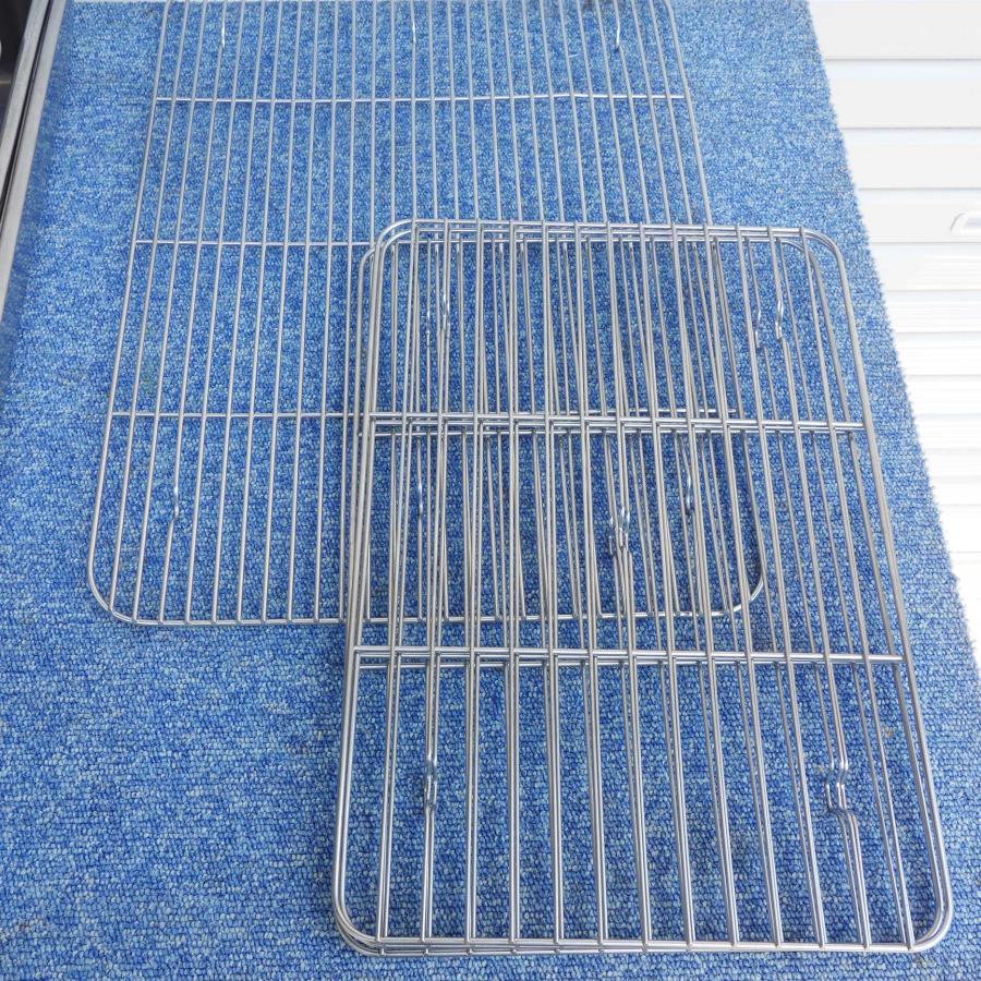 赤川器物製作所 送料無料 ◇ 18-8 ステンレス バット 20枚/網4枚 合計