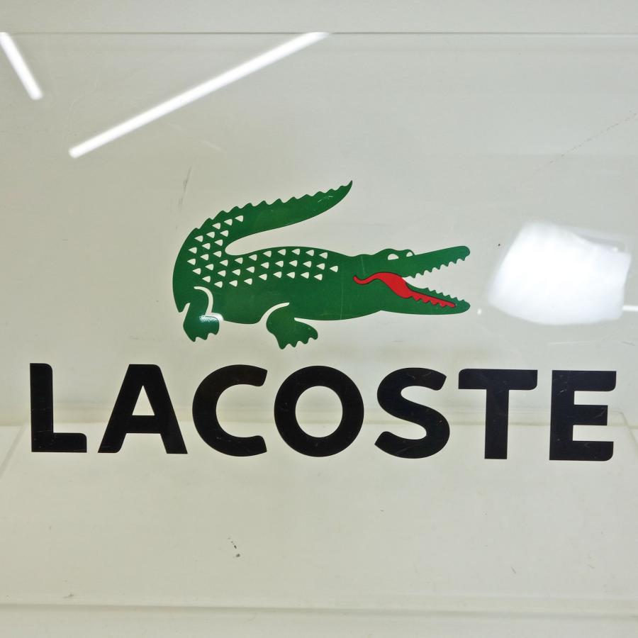 送料無料 ◇ LACOSTE アクリルスタンド 2個セット 幅25奥行10高さ16cm