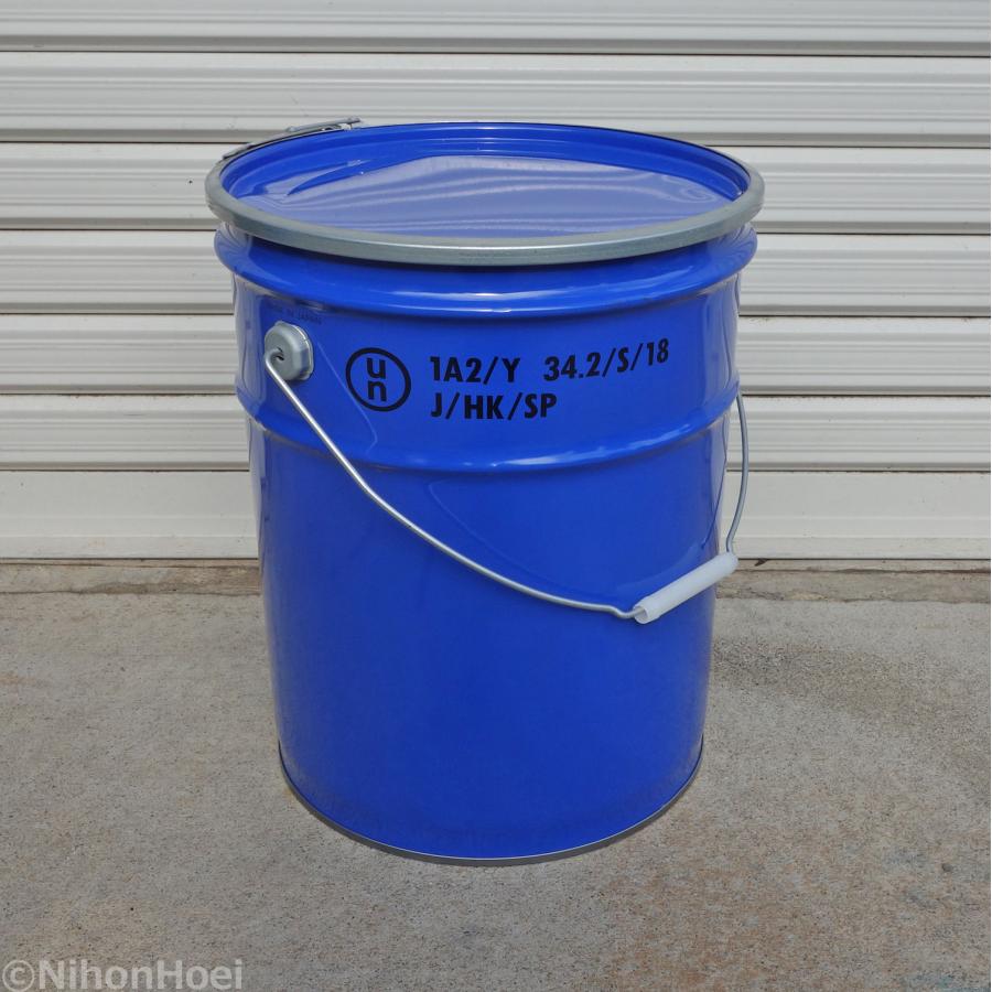 UN ペール缶 20L 1個 ◇ 在庫5 バンド式 スチール 鋼 オープン 固体用
