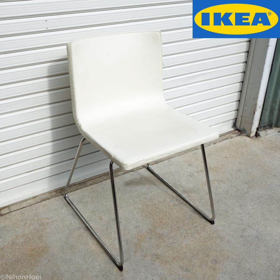イケア（IKEA） ダイニングチェア ベルナード 1脚 ◇ 在庫3 ホワイト