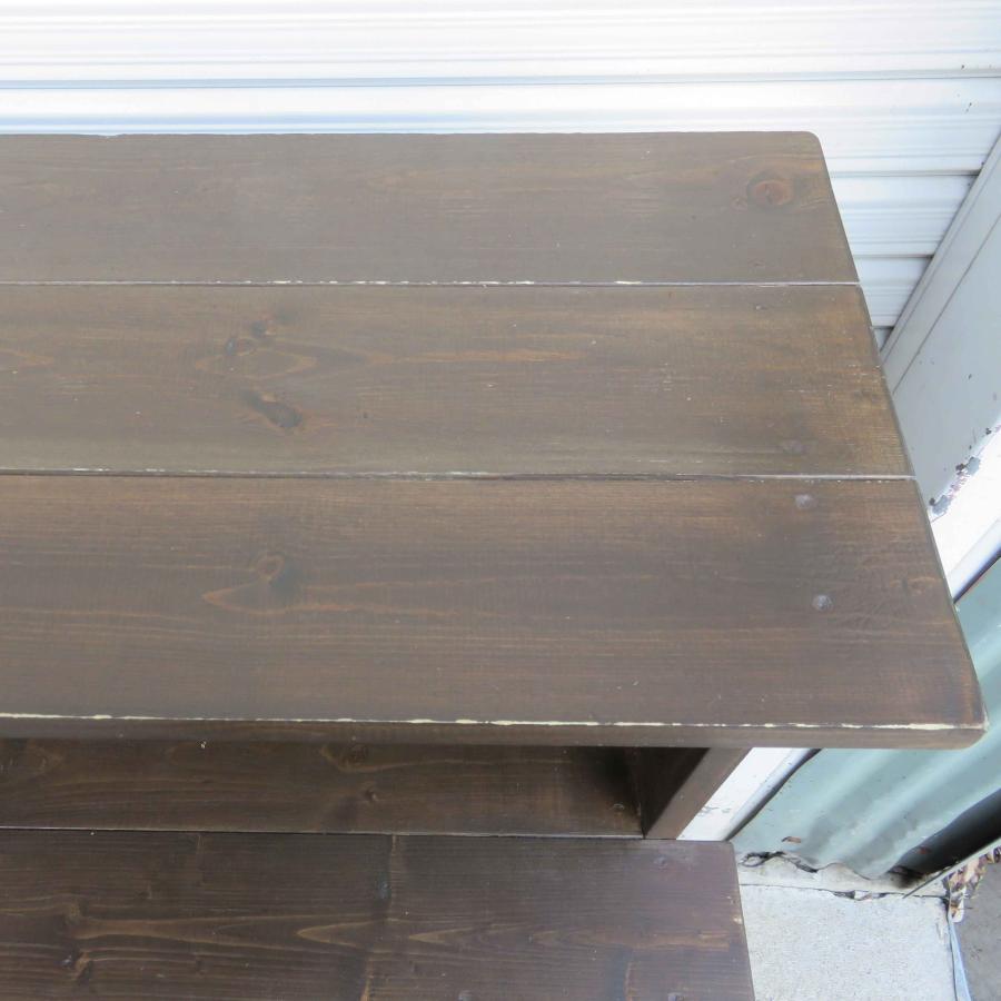 無垢材 木製 カウンターテーブル ◇ 幅1400×奥行510×高さ980mm 多目的
