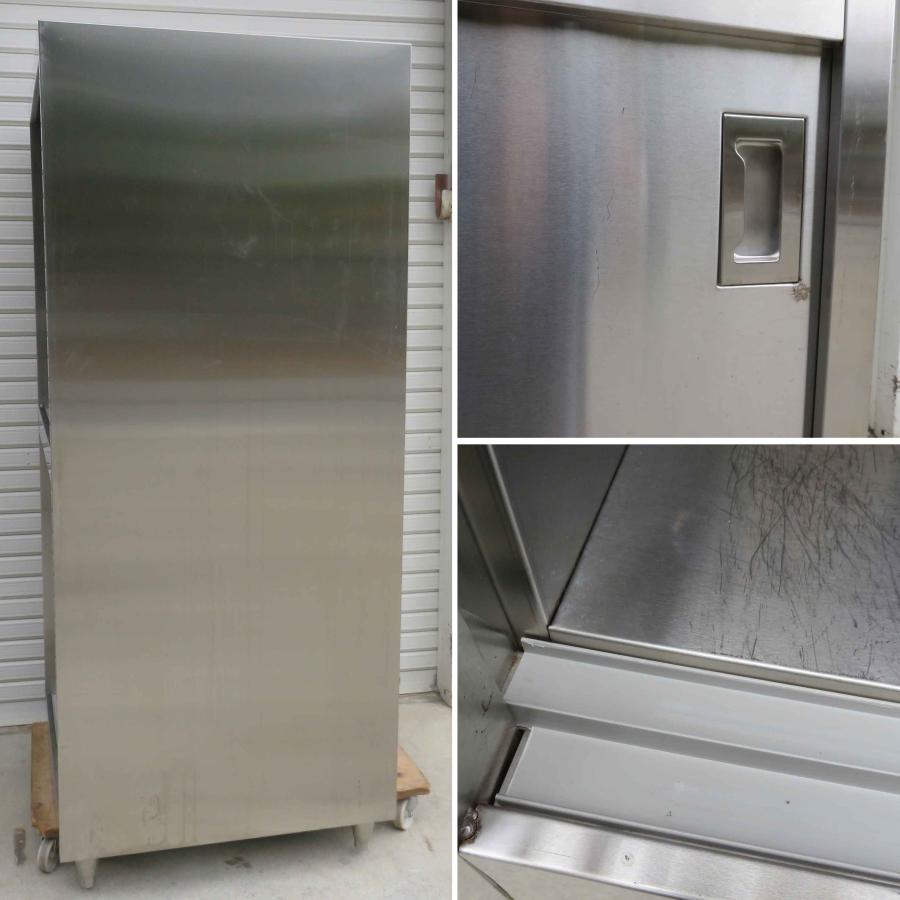 業務用 ステンレス 食器棚 ◇ 幅900×奥行750×高さ1800mm スライド扉