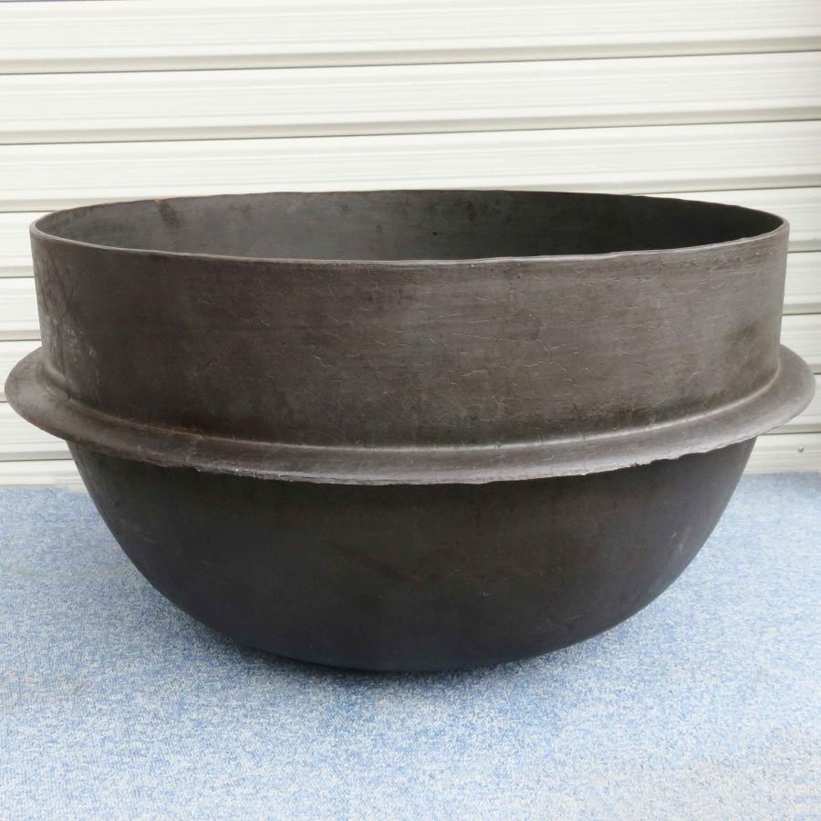 送料無料 ◇ 中澤利幸商店 謹製 特選 鋳鉄 羽釜 内径直径510mm×高さ