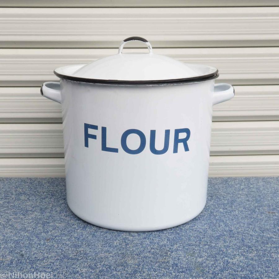 倉敷意匠 ホーロー缶 アンティーク フラワー缶 FLOUR缶 AXCIS（アクシス） 送料無料 ◇ アンティーク調 ホーロー フラワー缶