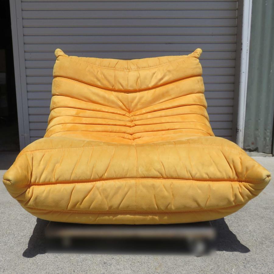 ligne roset（リーン・ロゼ） トーゴ ◇ 1掛け ソファ イエロー 幅850