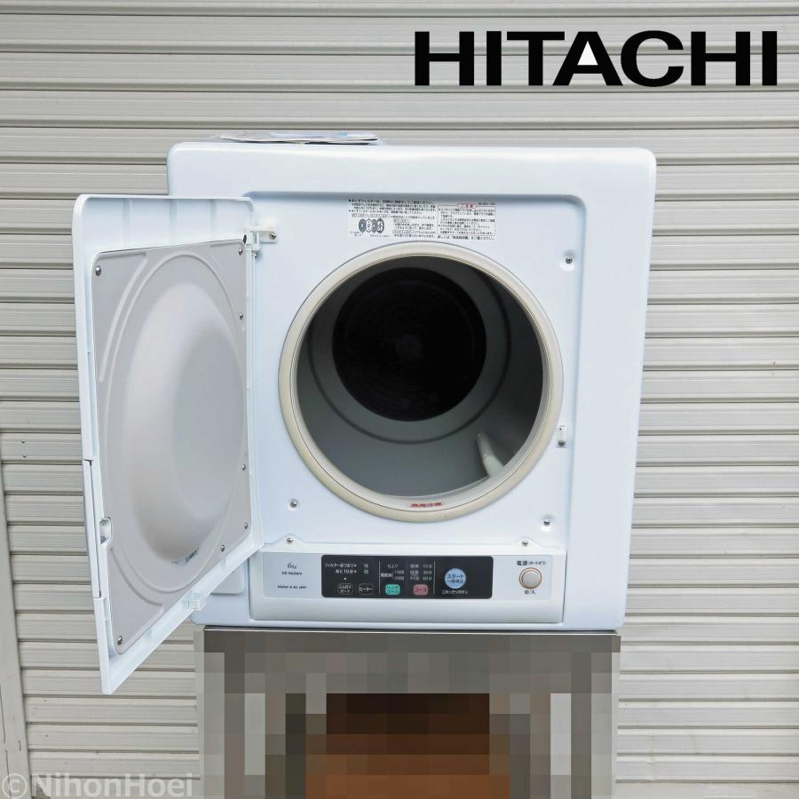 HITACHI 衣類乾燥機 DE N60WV 日立（HITACHI） 衣類乾燥機 6kg DE-N60WV 左開き ◇ 2018年製