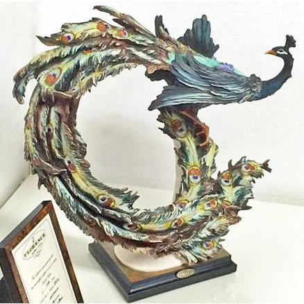 送料無料 ◇ ジョゼッペ・アルマーニ 孔雀 置物 458/S Peacock 送料無料 ◇ ジョゼッペ・アルマーニ 孔雀 置物 458/S Peacock