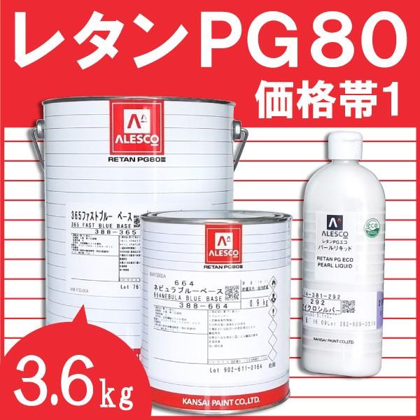 関西ペイント レタンPG80ベース 【3.6kg 価格帯1 各色】 関西