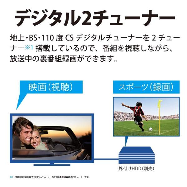 2T-C32DE-B 液晶テレビ 32インチ シャープ アクオス AQUOS 本体 地デジ/BS/110度CS SHARP 32V型 液晶TV 2TC32DEB|townmall|03