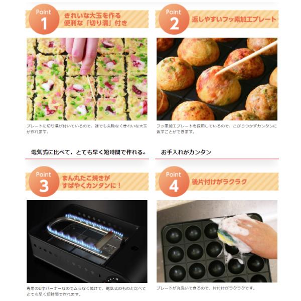 Iwatani（イワタニ） たこ焼き器 炎たこ2(えんたこ2) たこ焼きメーカー