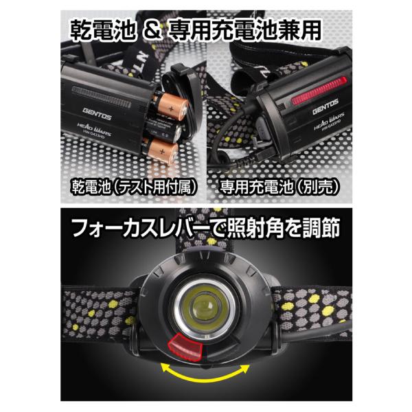 HEAD WARSシリーズ 訳あり品 HW-G433HD ジェントス LEDヘッドライト