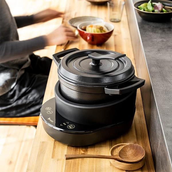 エムケー精工 MK 水無しIH電気鍋 無水鍋はガス火OK 20cm 無水調理 2L