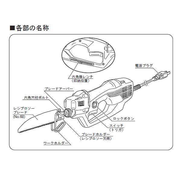 ASK-1001 電気のこぎり 京セラ リョービ  電動ノコギリ 家庭用 電動工具 DIY ツール 庭作業などに KYOCERA RYOBI ASK1001｜townmallneo｜05