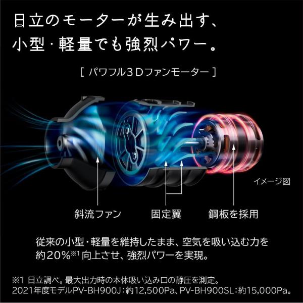パワーブーストサイクロン PV-BH900SL(K) 日立 掃除機 HITACHI パワーブーストサイクロン PV-BH900SL(K) 日立 掃除機 HITACHI
