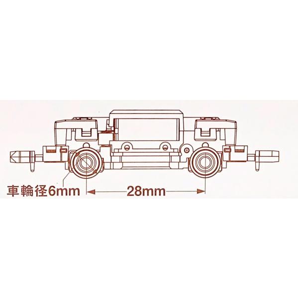 鉄道コレクション 動力ユニット TM-TR07 2軸車用 車輪径6mm Nゲージ