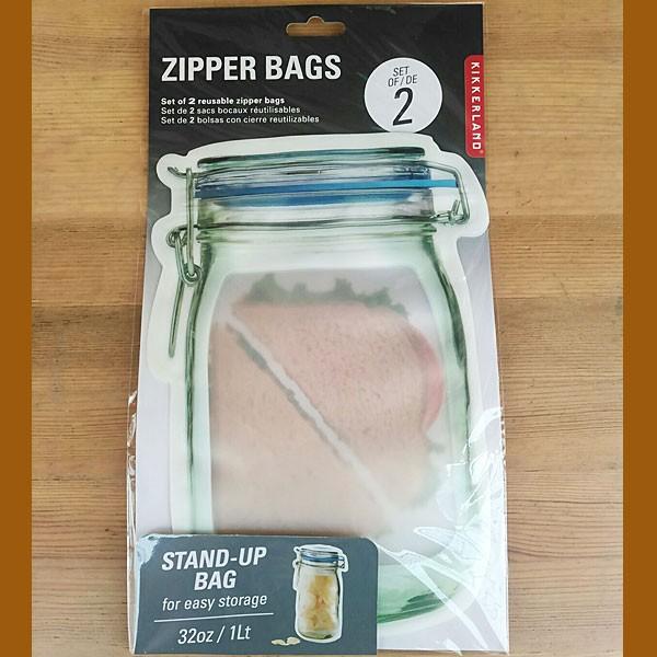 Zipper Bags “L set of 2” ジッパーバッグ Lサイズ 2枚入り｜toy-burger