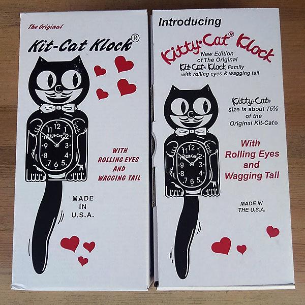 キットキャット　Kit-Cat Klock 2個セット（ブラック　ホワイト） Kit Cat Clock キットキャットクロック・ブラック】【送料無料（沖縄
