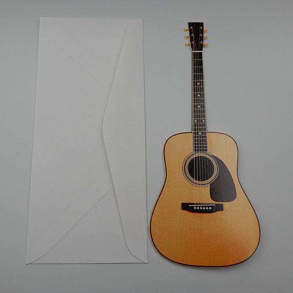 Paper House Diecut Card Acoustic Guitar ダイカットカード