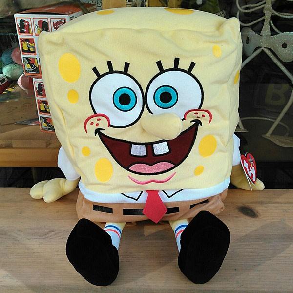 Sponge Bob Ty スポンジ ボブ ぬいぐるみ XLサイズ｜toy-burger