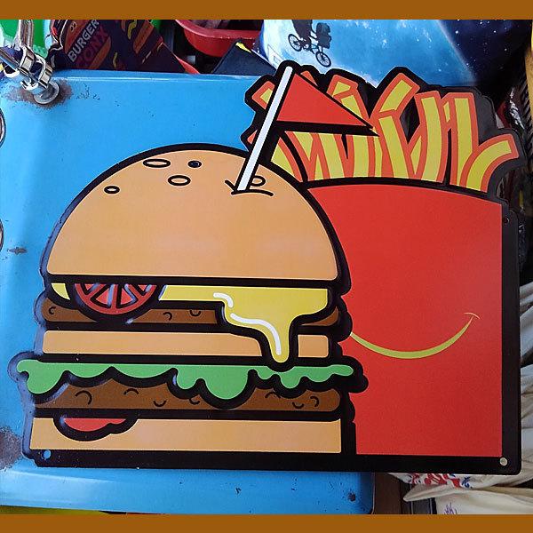 TIN PLATE HAPPY JUNK SET エンボスプレート　ハッピージャンクセット ハンバーガー | 