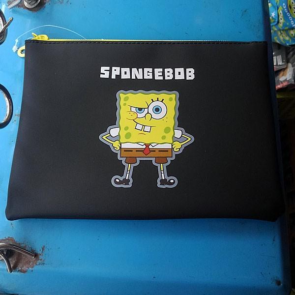 Sponge Bob スポンジ ボブ シリコンフラットポーチ 優先配送